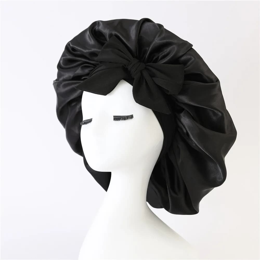 Chapeau De couchage femmes Satin solide nuit Bonnet De sommeil soins capillaires Bonnet Bonnet De Nu