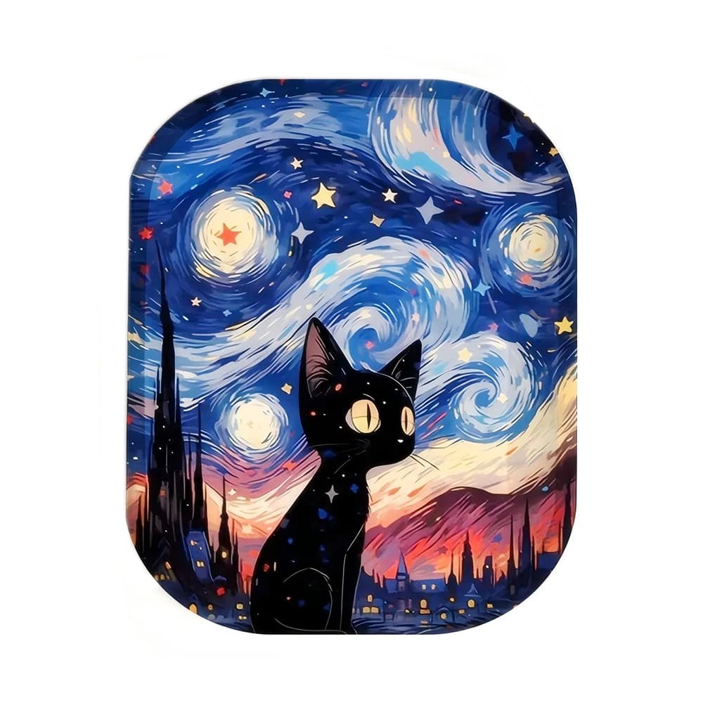 Broyeur d'herbes de chat noir nuit étoilée de 2 po