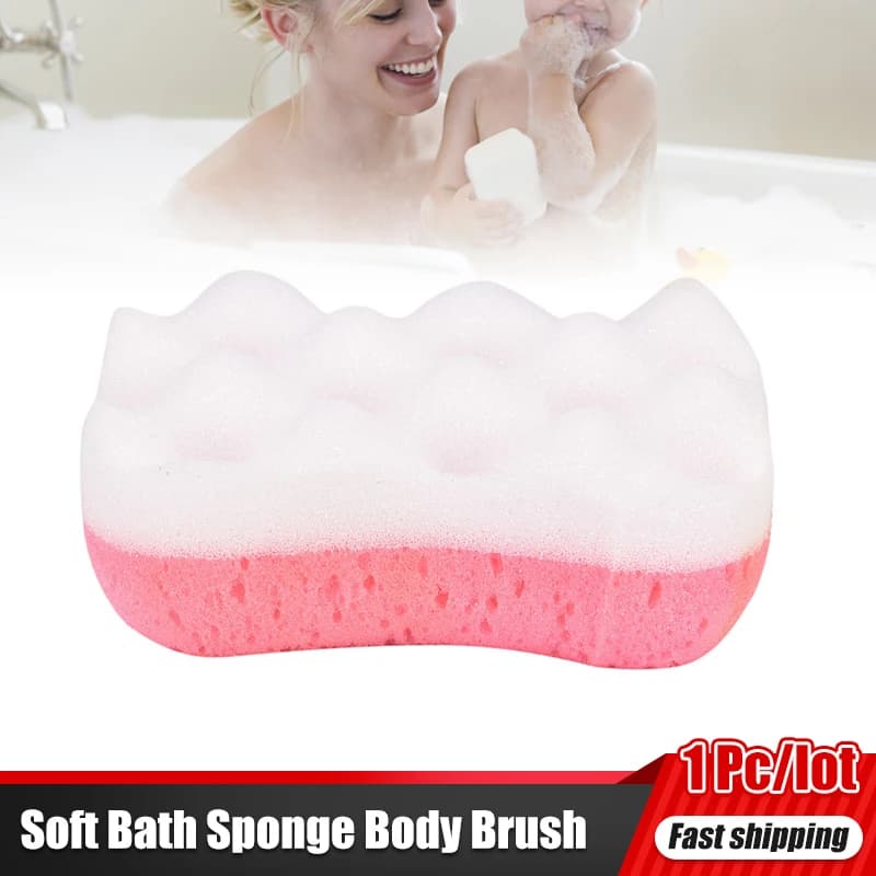 Éponge de bain douce pour le corps, brosse de Massage, lingette de lavage pour la peau, exfoliante, 