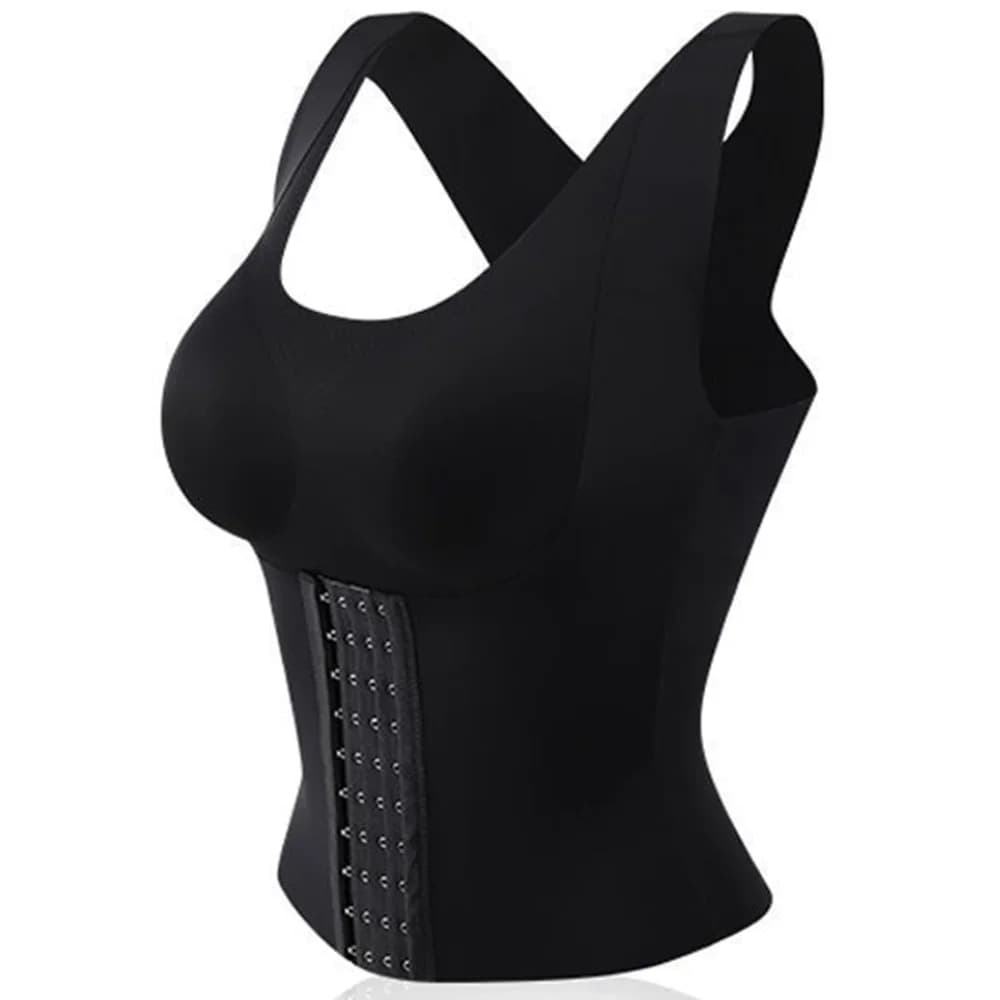 Soutien-gorge à boutons de taille 3 en 1 pour femmes, vêtements de style, correcteur de Posture, per