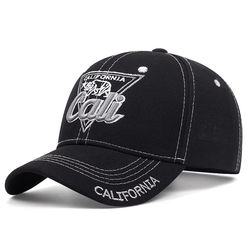 Chapeau de Baseball brodé californien, chapeau de soleil d'extérieur unisexe, chapeaux à rabat, mode