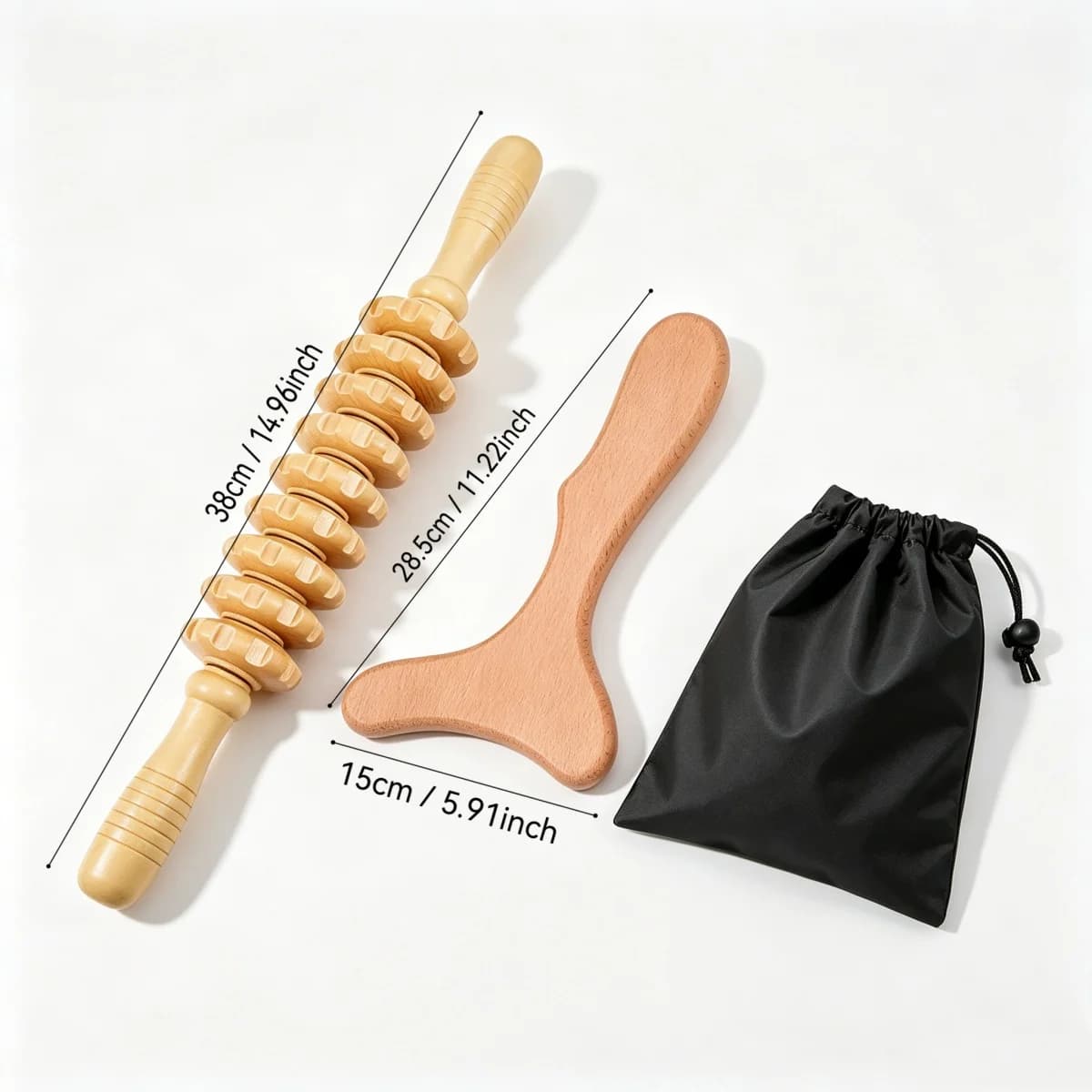 Kit complet de madérothérapie en bois pour massage réducteur, outils de madérothérapie colombienne p