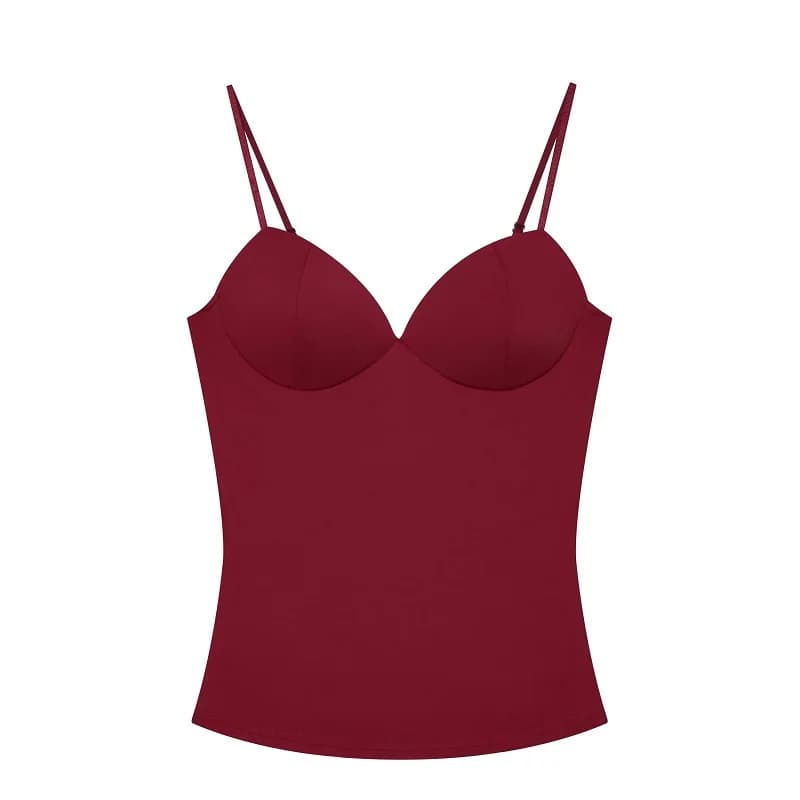 MUJER Sexy Corset haut court femme Camisole dos nu hauts courts pour femmes sans manches Bustier hau