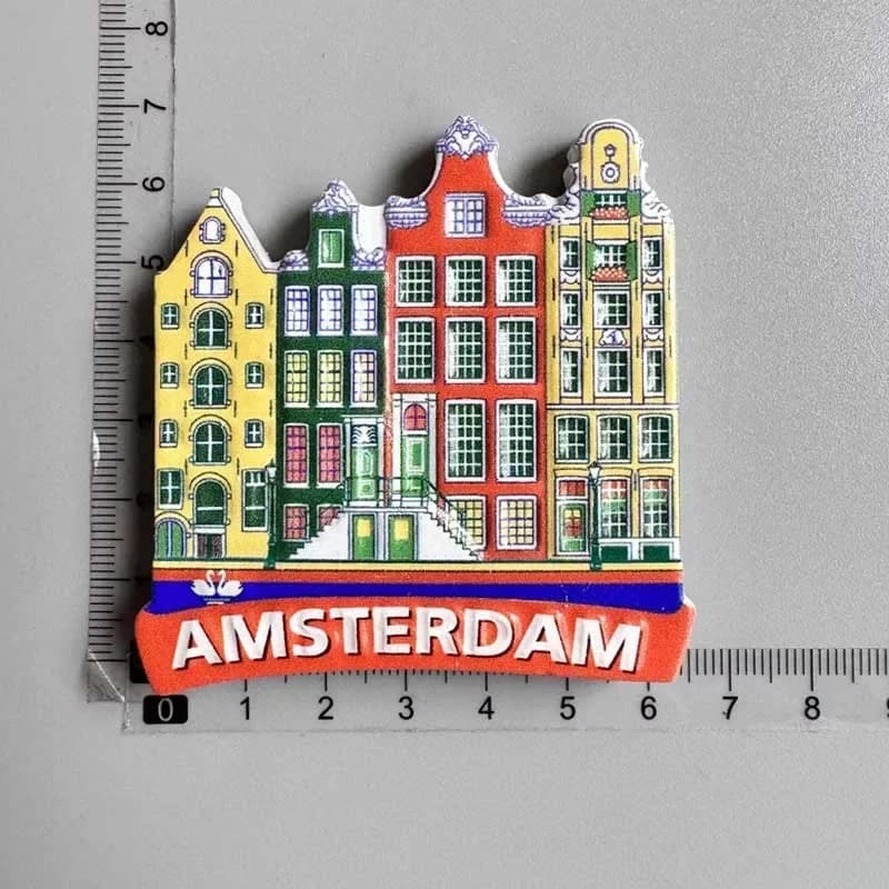 Amsterdam pays-bas réfrigérateur aimants Souvenir touristique hollande moulin à vent magnétique réfr