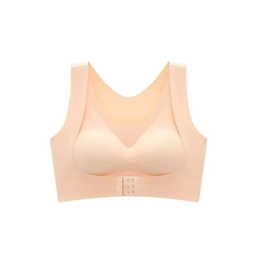Soutien-gorge correcteur de posture à fermeture avant, dos croisé, antichoc, sans coutures, push-up 