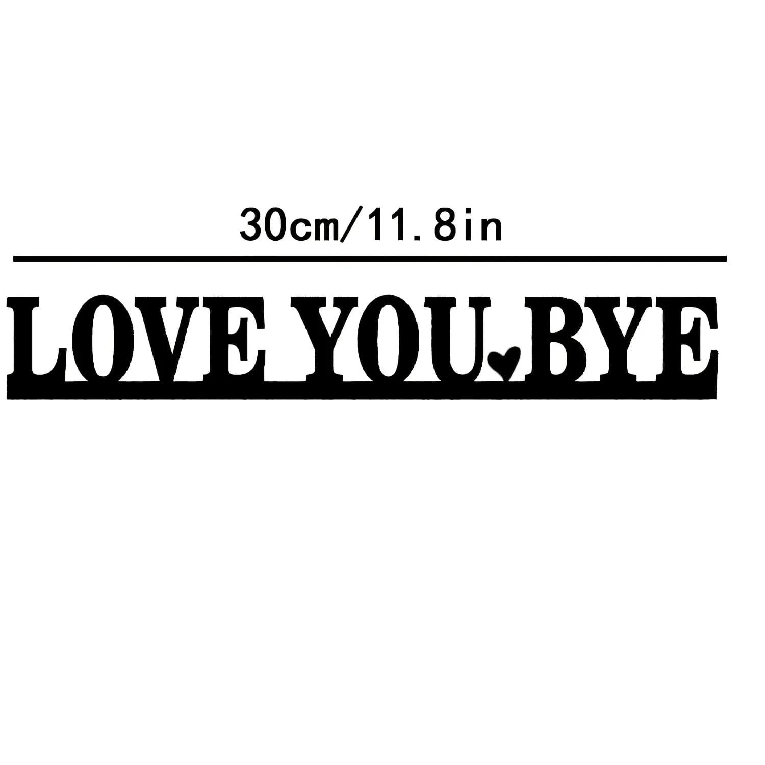LOVE YOU BYE – panneau d'art mural en métal sur le thème de l'amour, Sculpture pour salle de mariage