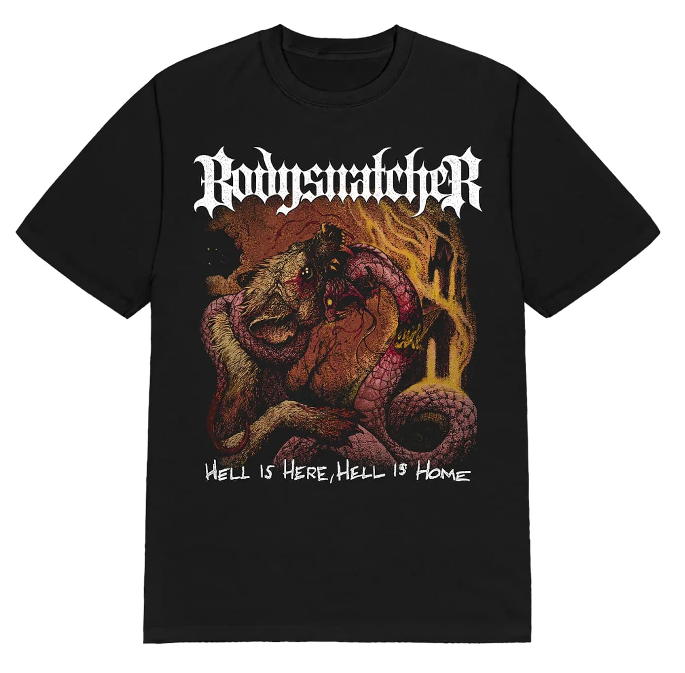 T-shirt graphique Bodysnatcher Album Art Band, 100% coton, pour hommes et femmes, Streetwear d'été