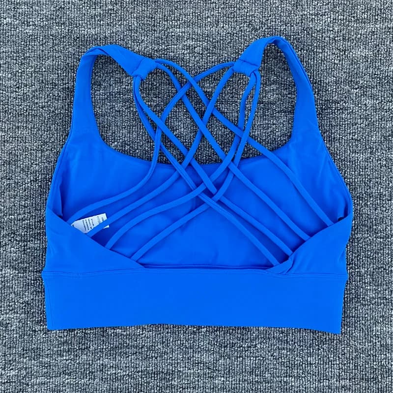 Soutien-gorge de sport pour femmes, Push Up, dos croisé, antichoc, course à pied, entraînement, sous