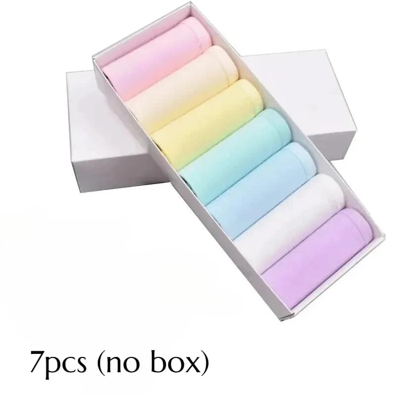 Lot de 7 culottes en coton pour femmes, slips solides doux et respirants, sous-vêtements de tous les