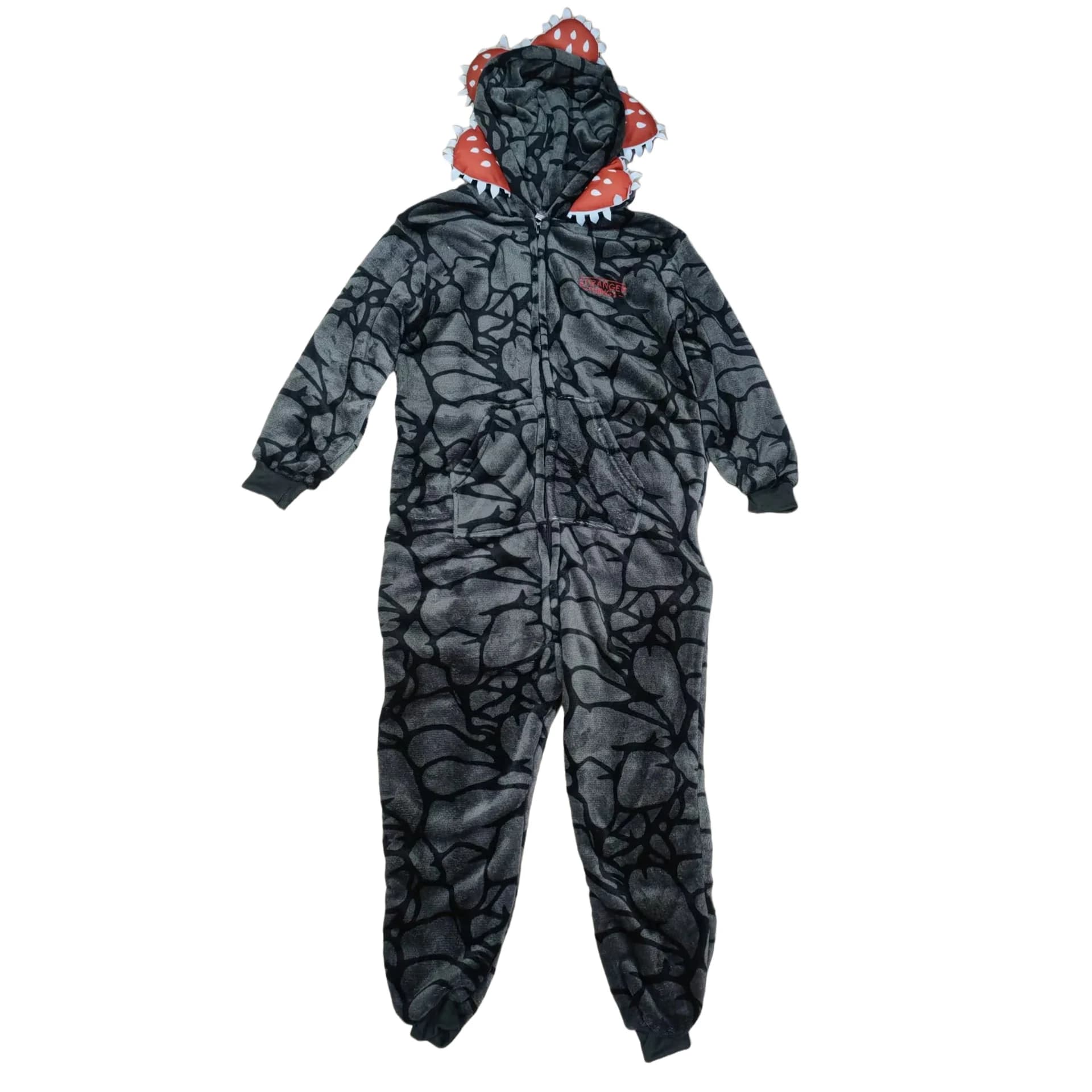 Pyjama combinaison en flanelle épaisse et confortable pour adulte, costume de cosplay Demogorgon Can
