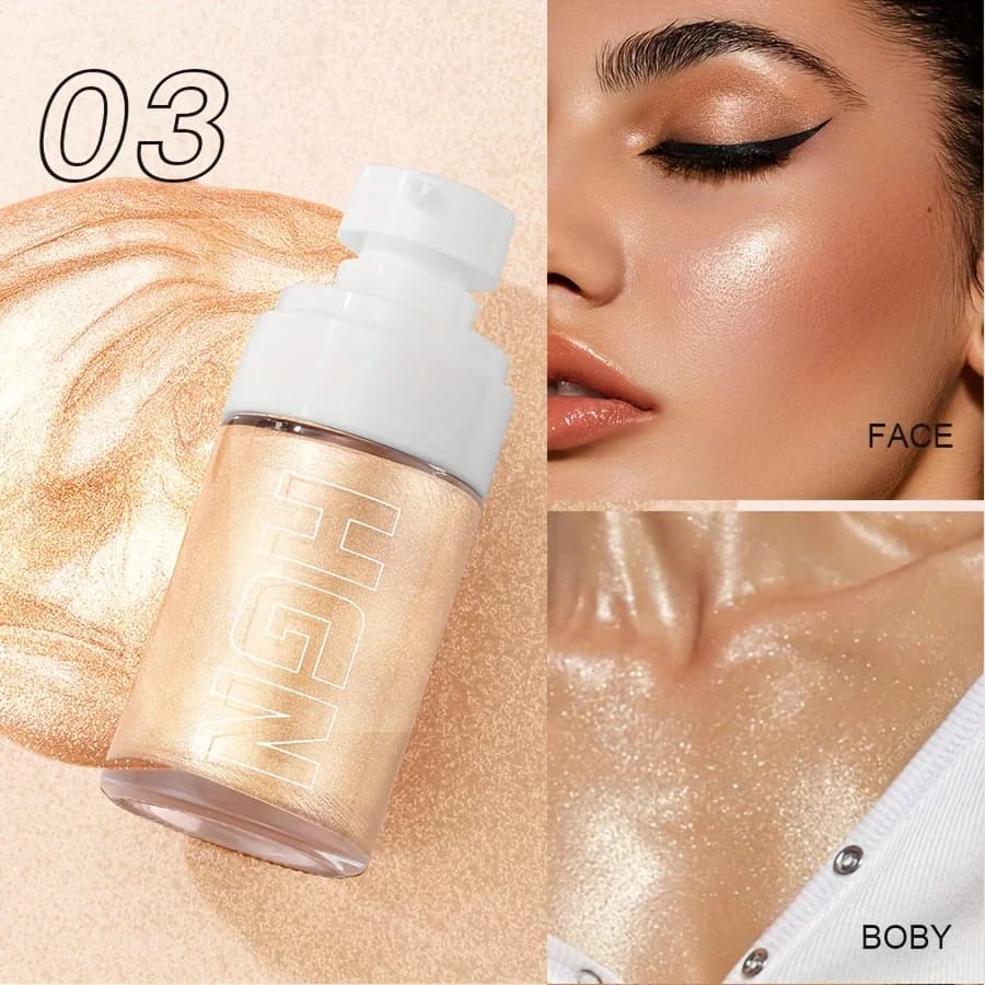 COSASTYA Halloween Glitter Body Highlighter - un mélange de bronzer scintillant, huile corporelle hy