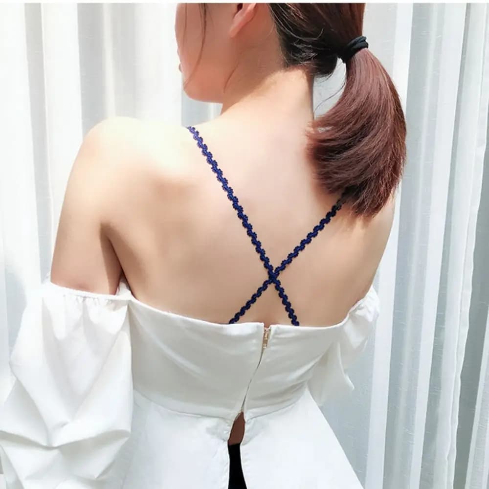 Accessoires de lingerie : Bretelles d'extension de soutien-gorge couleur unie, Bretelles de soutien-