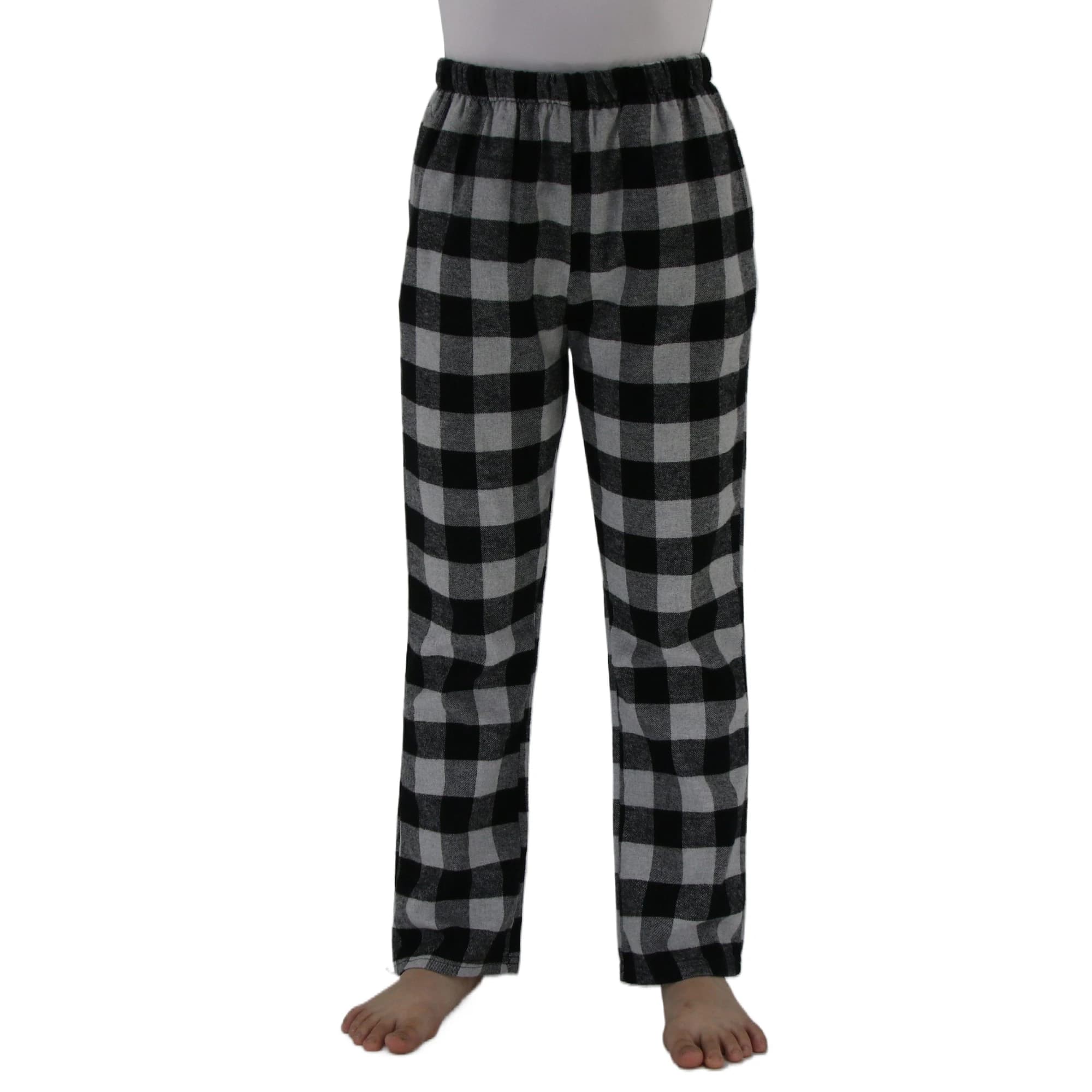 Pantalons de pyjama en flanelle pour enfants, pour garçons et filles, pantalons de pyjama à carreaux