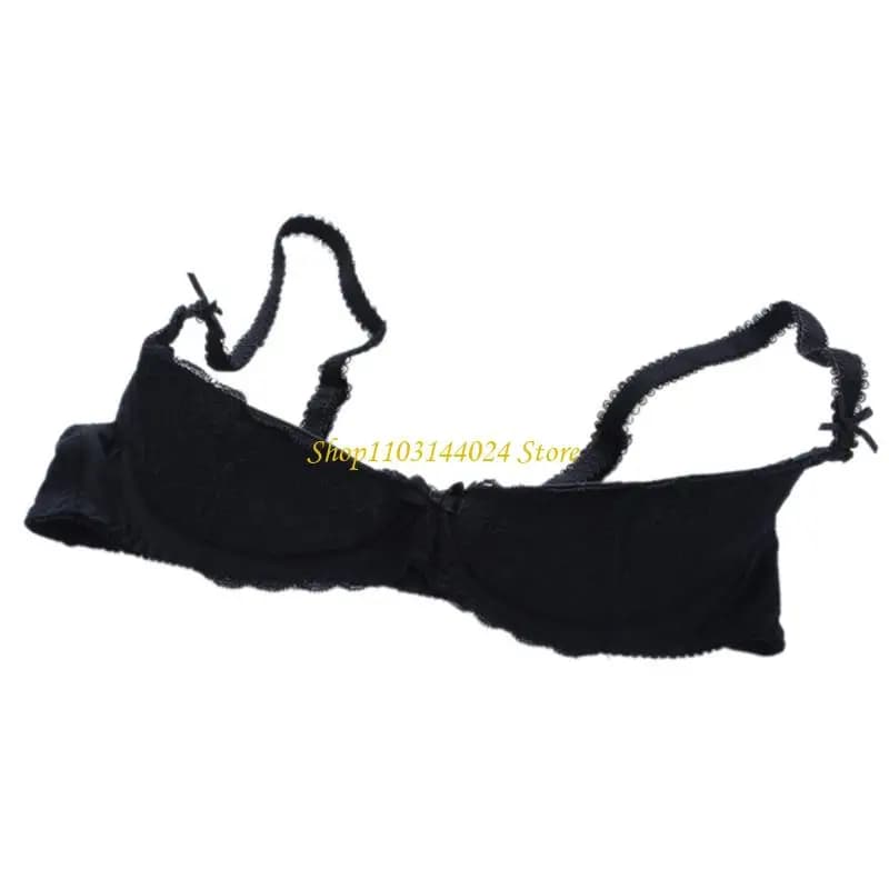Soutien-gorge Balconette pour femmes avec effet Push Up 1/4 tasse soutien-gorge en dentelle à armatu