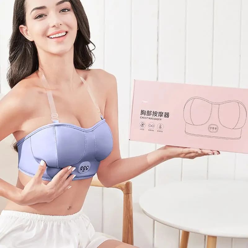 Soutien-gorge de massage vibrant pour la poitrine, instrument d'amélioration mammaire pour le liftin