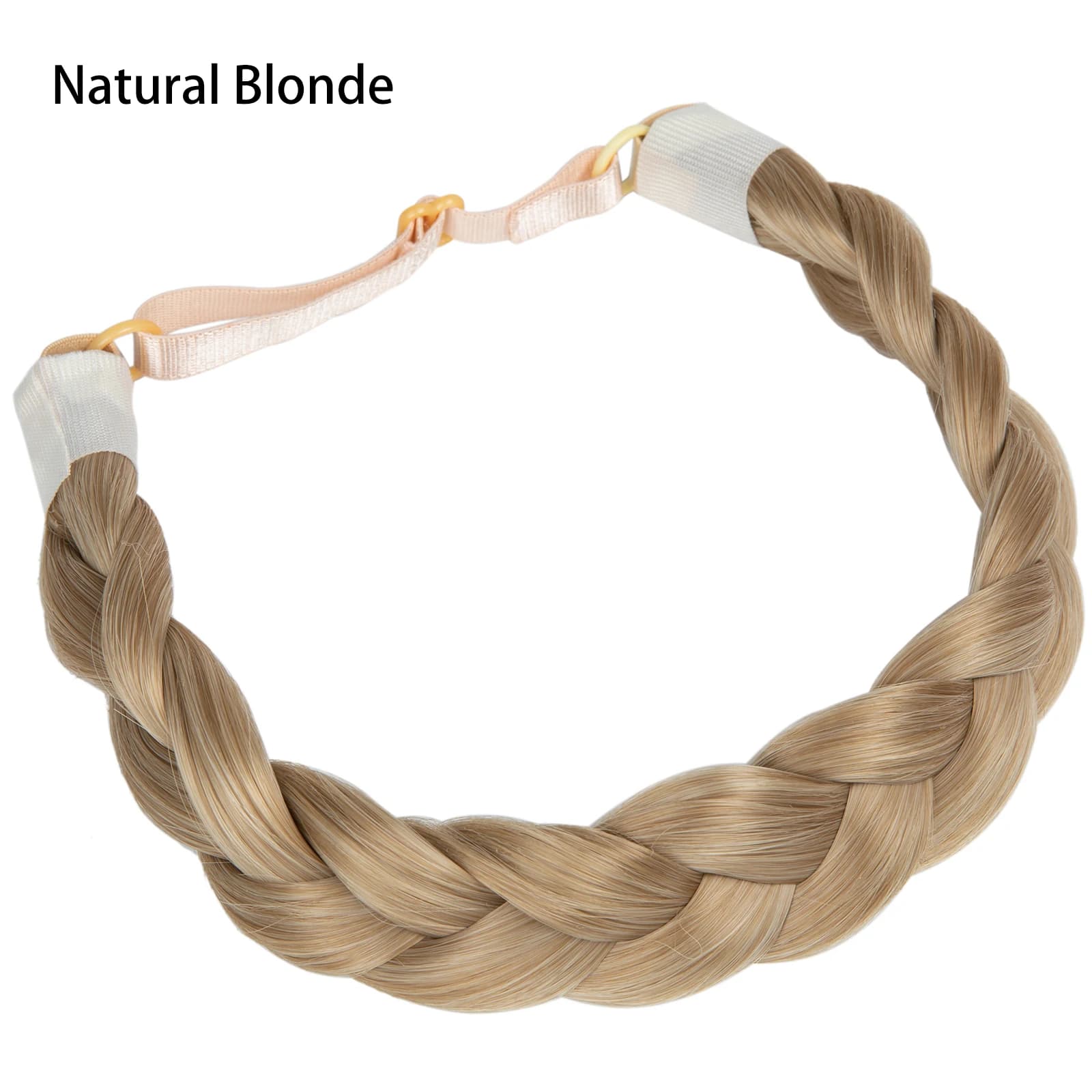 SARLA bandeau synthétique queue de poisson tresses cheveux avec ceinture réglable bandeau tressé Sty