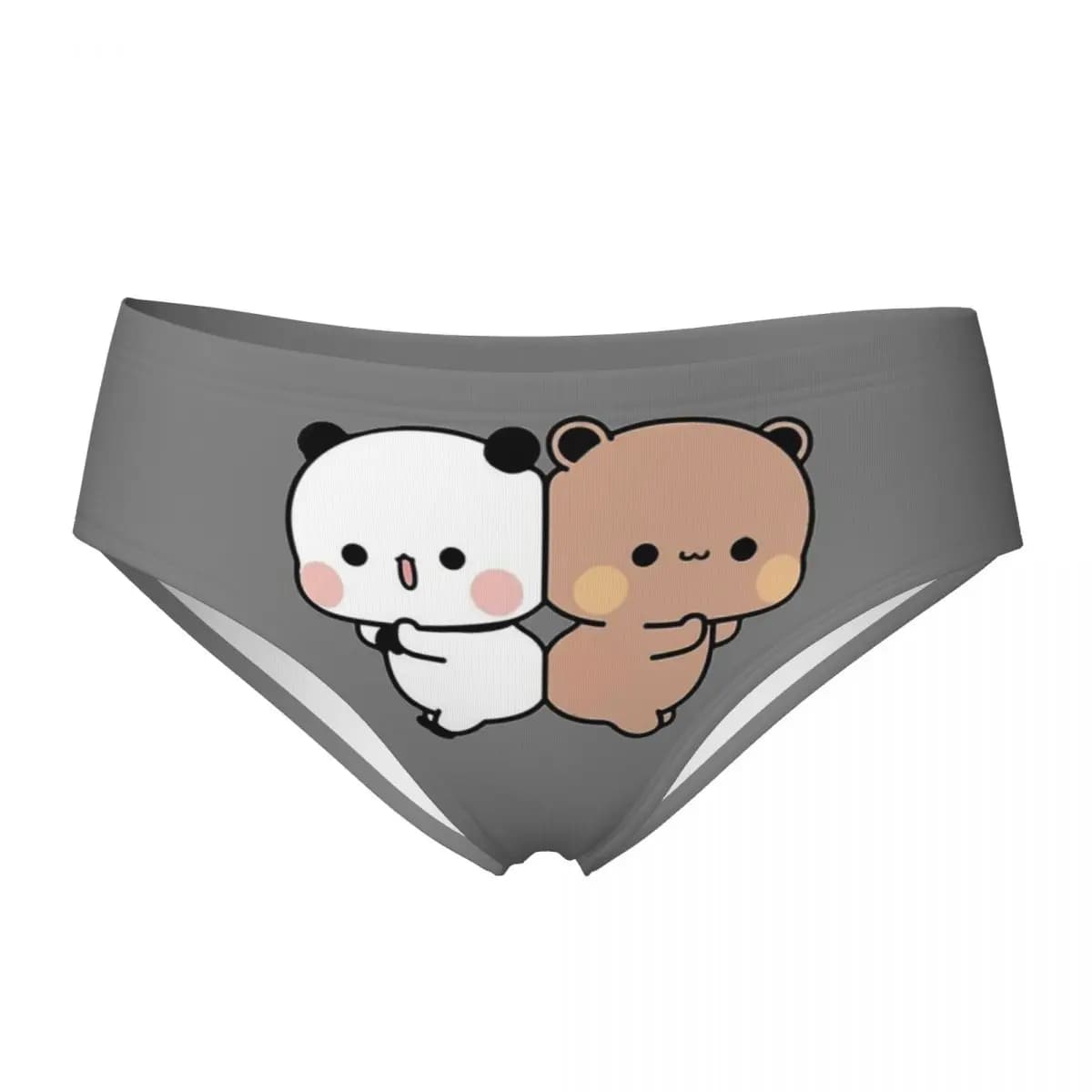 Personnalisé mignon DuDu ours et BuBu Panda Couple culottes slips femmes confort slips sous-vêtement