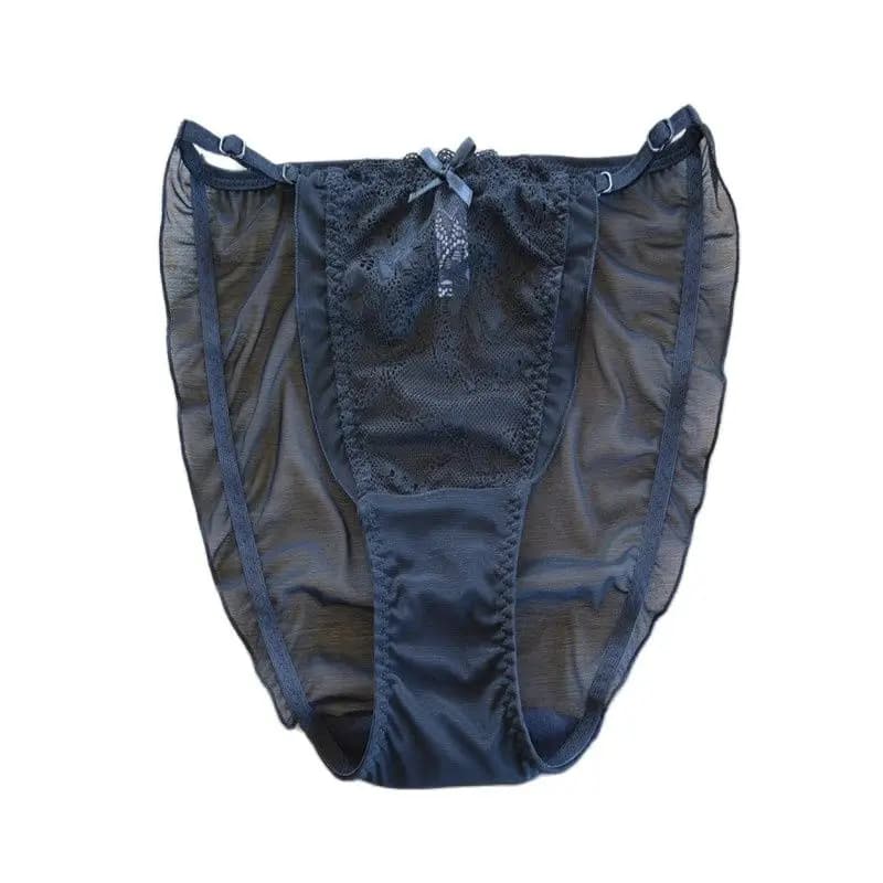 Culotte en dentelle pour femmes, culotte en maille, Triangle, élastique réglable, sous-vêtement liss