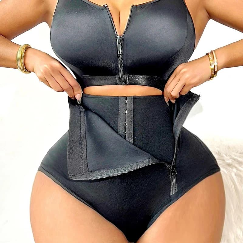 AfruliA robe corps Shapers Body Shapewear sous-vêtements Sexy avec soutien-gorge bout à bout slips F