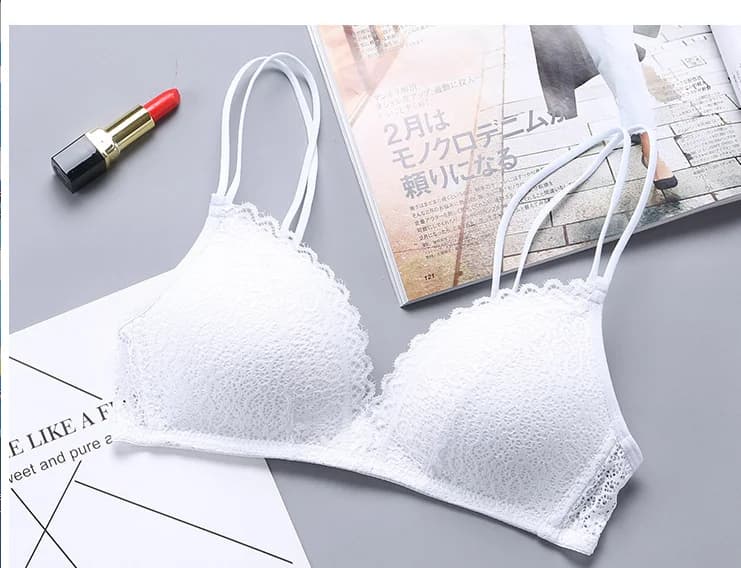 Soutien-gorge en dentelle de Style français pour femmes, haut Sexy, bonnet Triangle, Lingerie douce 