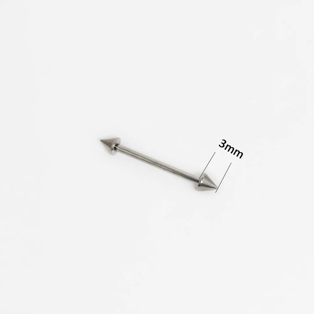 G23 titane Piercing 16G droite Helix Tragus industriel oreille goujons barre Piercing langue anneau 