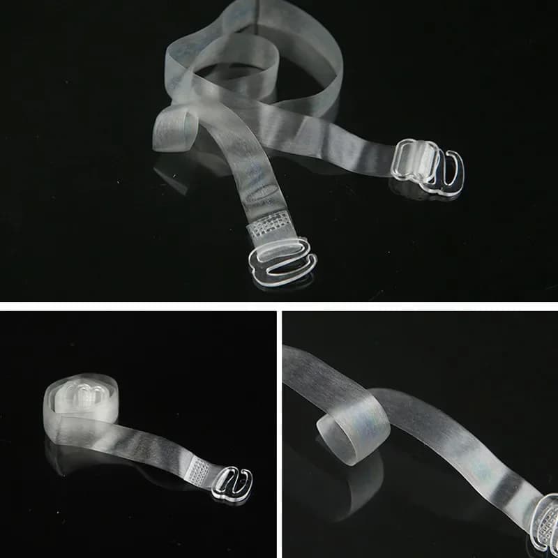 Bretelles de soutien-gorge transparentes, invisibles, détachables, réglables, en Silicone, ceinture 