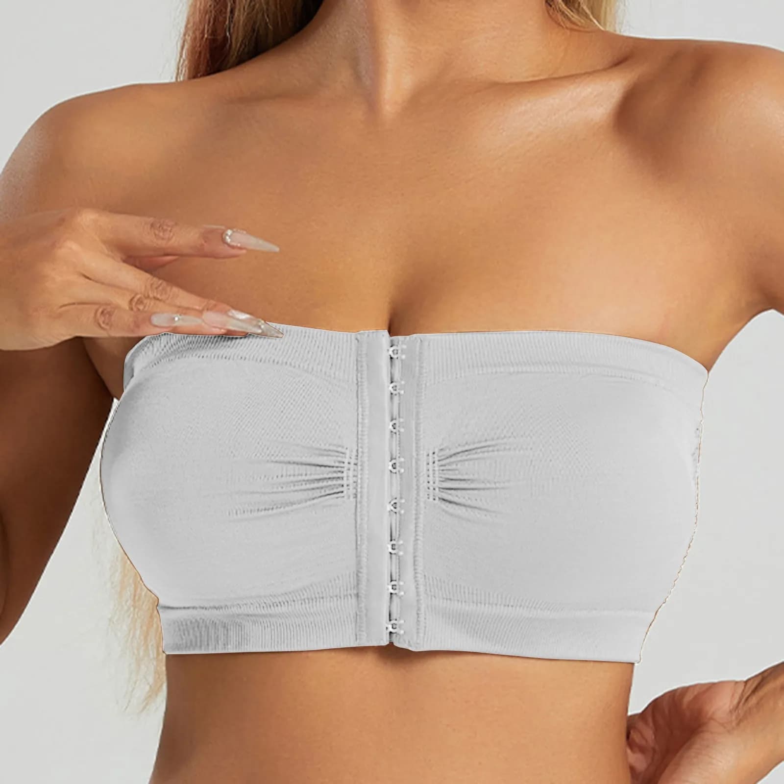 Soutiens-gorge sans bretelles pour femmes sans armatures Bralettes invisibles fermeture avant soutie