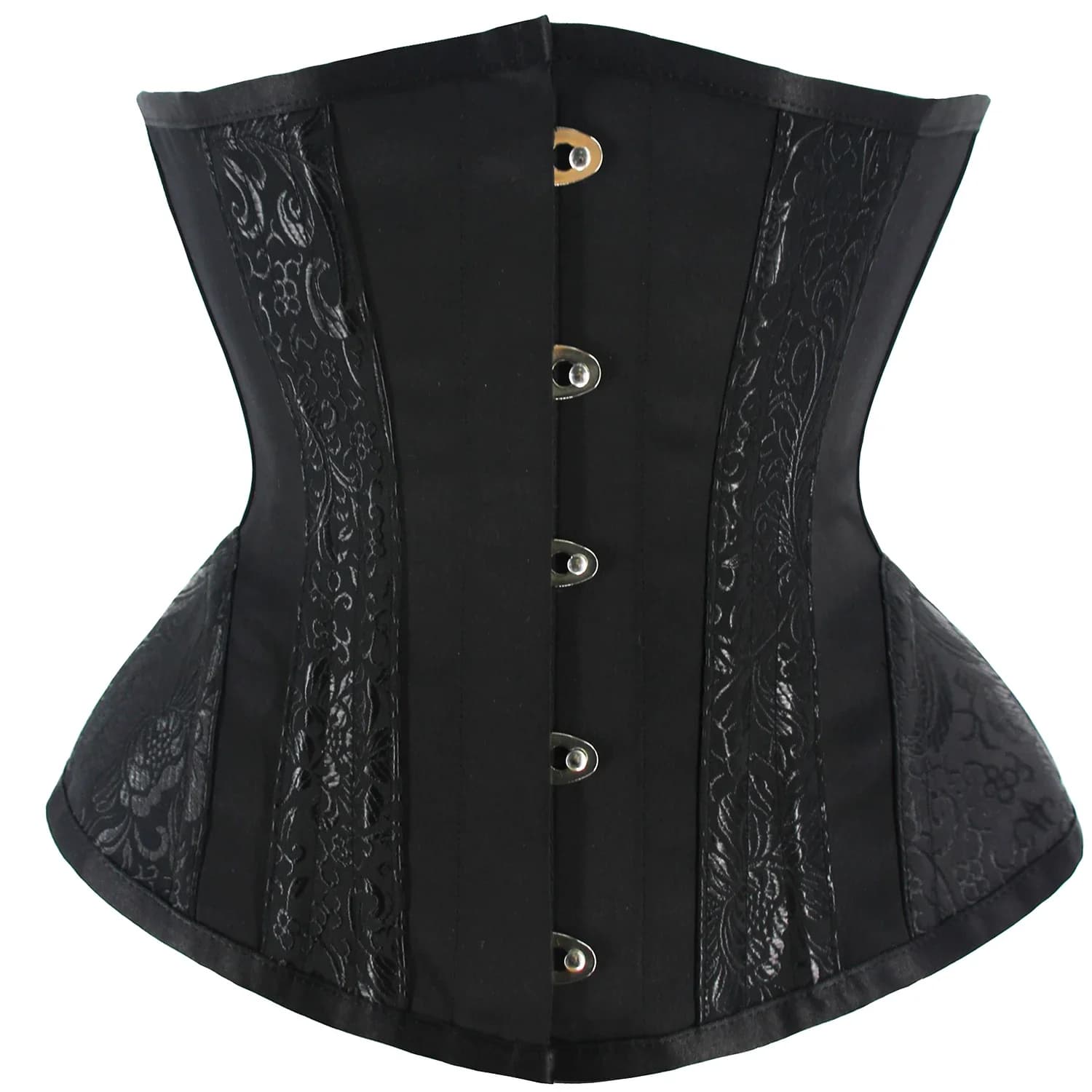 Corset court en forme de sablier pour femmes, Bustiers et Corsets gothiques Sexy, sous le buste, ent