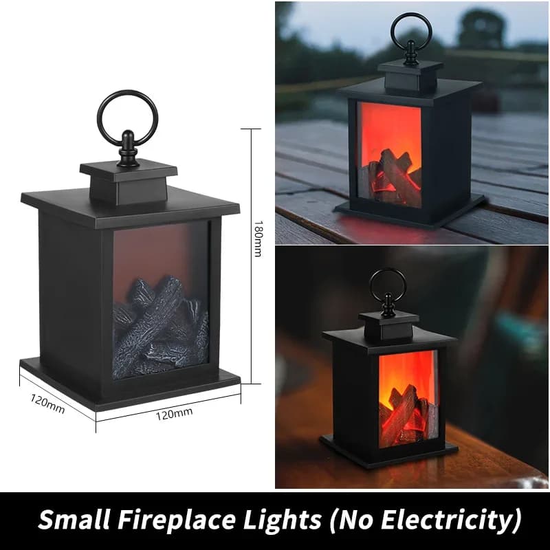 Flamme vacillante LED veilleuse Portable effet cheminée lanterne pour noël fête de mariage décoratio