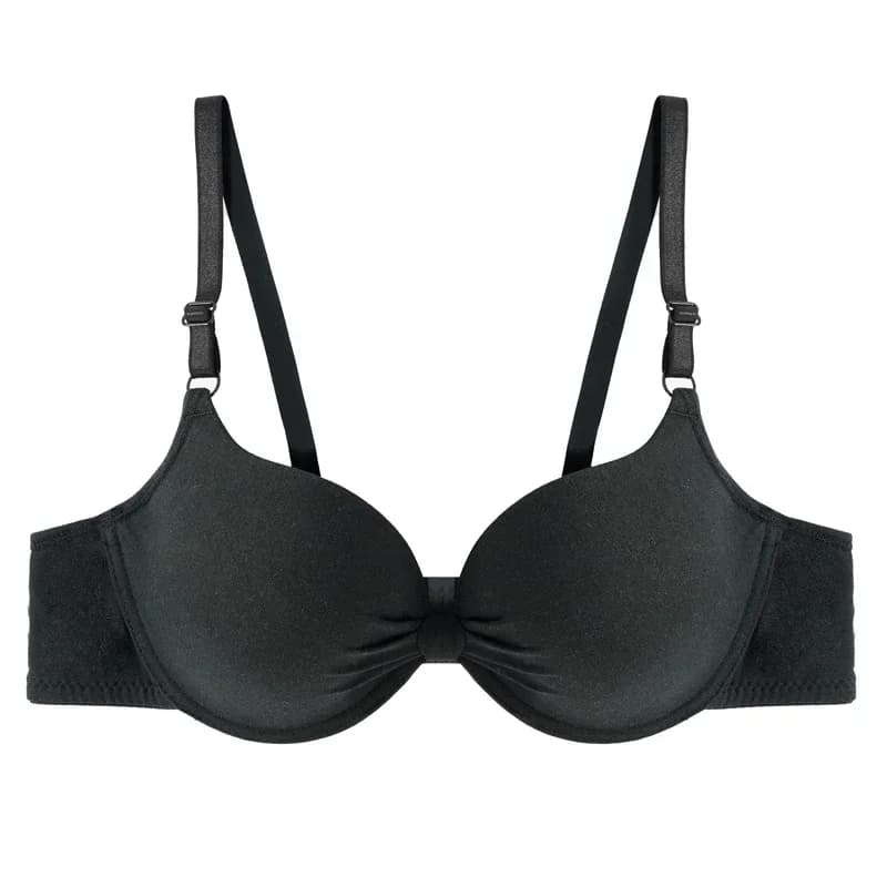 Soutien-gorge froncé en coton pour femmes, soutien-gorge à armatures en V profond, soutiens-gorge pu