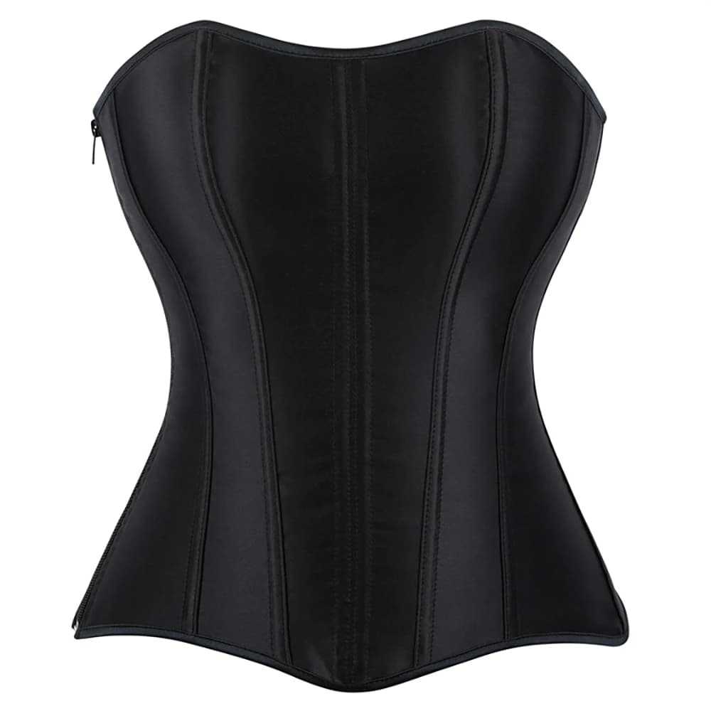 Corsets et bustiers pour femmes, haut en satin, style vintage, corset sur le buste, sexy, à lacets, 