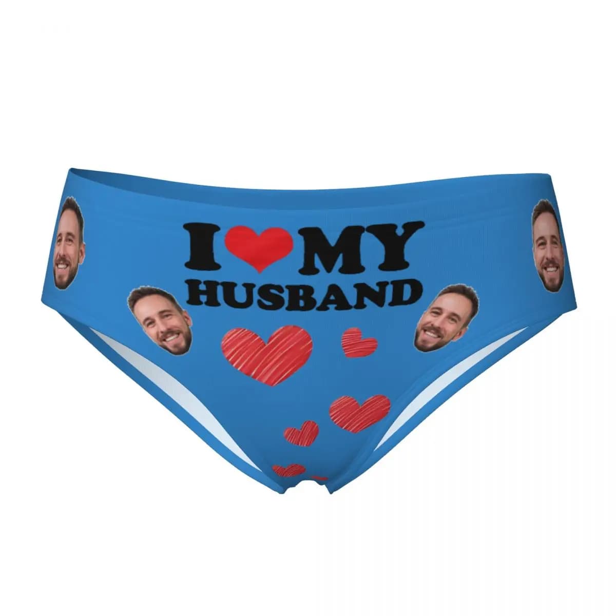 Culottes personnalisées avec photo du visage pour femmes, sous-vêtements respirants, cadeaux pour co