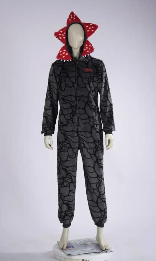 Pyjama étranger de noël avec motif végétal Demogorgon, combinaison moelleuse, Costume de Cosplay ave