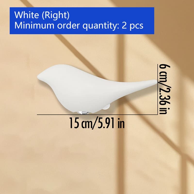 Lampe murale en forme d'oiseau noir et blanc pour la décoration de la maison moderne, petite veilleu