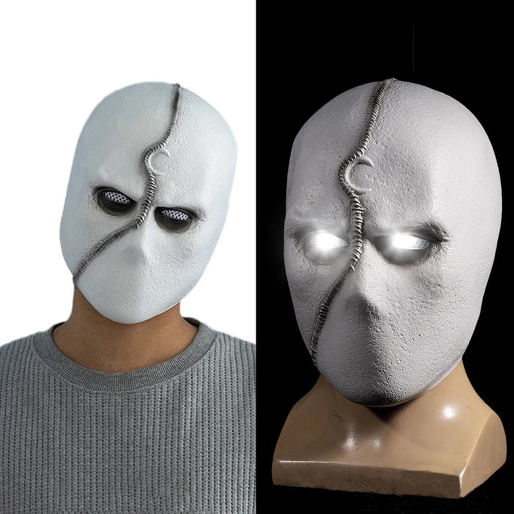 Masque Complet de Style oral alier avec Lumière LED pour Halloween, Accessoire de Costume de ixde Ca