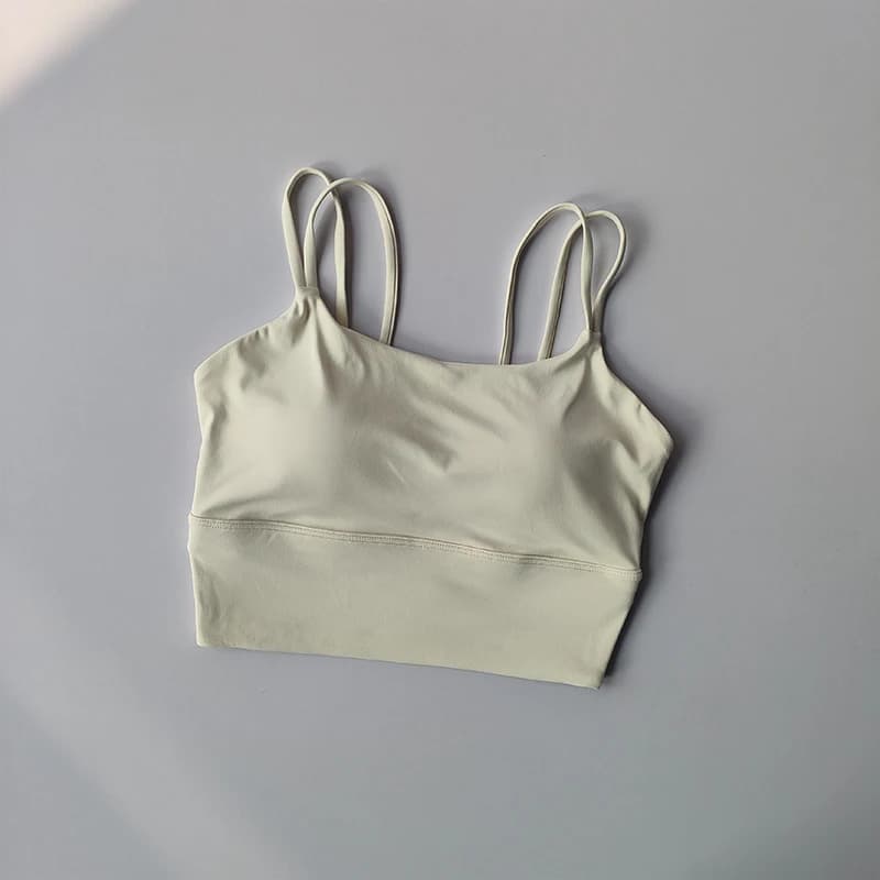 Soutien-gorge de sport intégré avec bretelles, soutien-gorge de style gilet de beauté absorbant les 