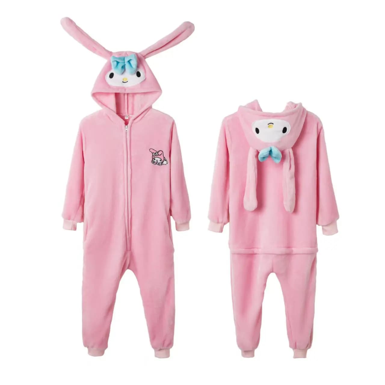 Pyjamas Kigurumi Melody Kuromi Cinnamorol, Combinaison de dessin animé, Vêtements de nuit pour adult