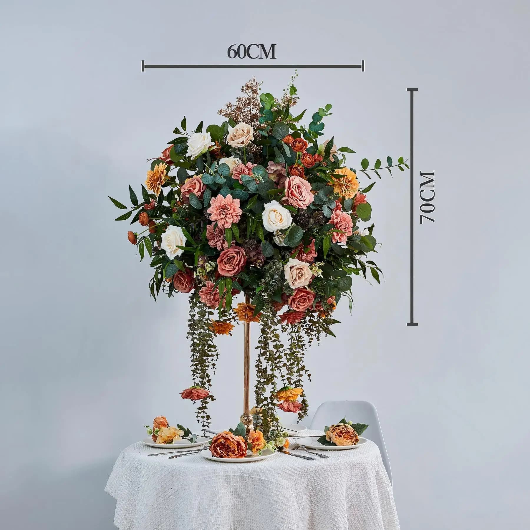 Fournitures pour fleuristes, décorations pour fêtes et événements, feuilles persistantes, centre de