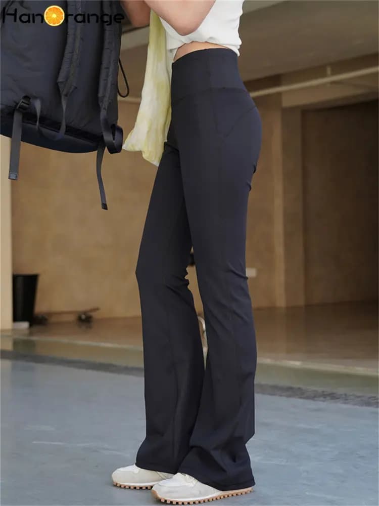 HanOrange 2026 – Nouveauté été : Legging sportif taille haute élastique pour femme, coupe slim, effe