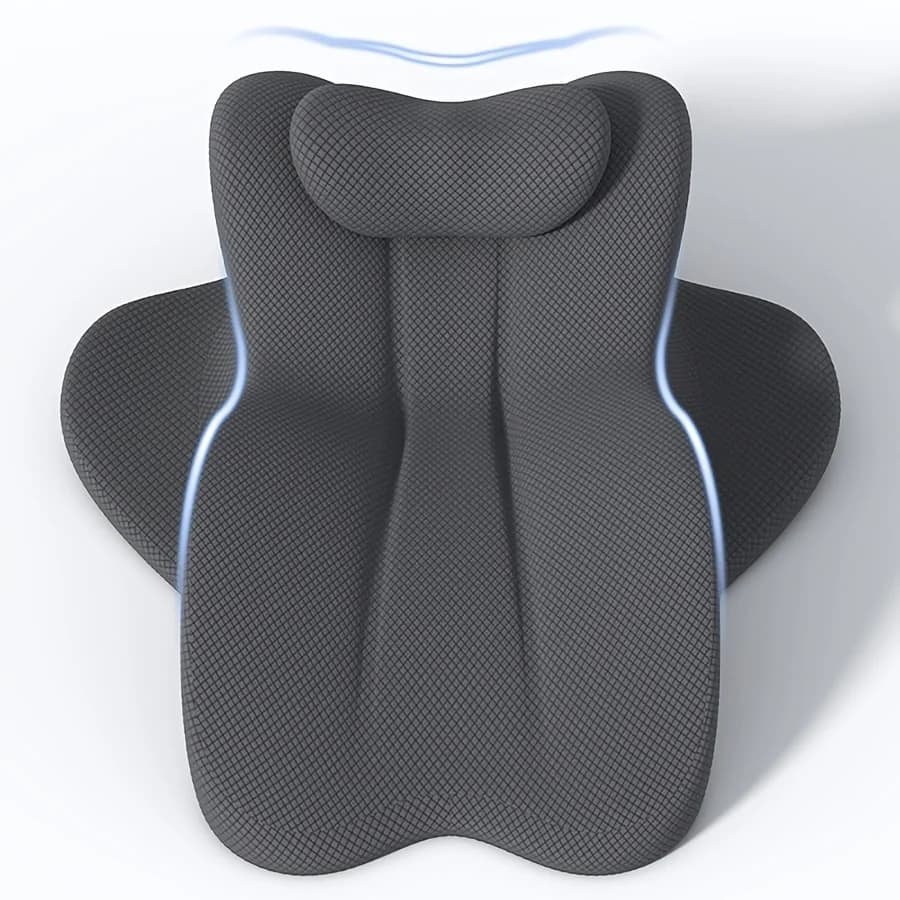 Coussin de chaise longue multifonctionnel avec support dorsal 27 °   Oreiller ergonomique de soutien