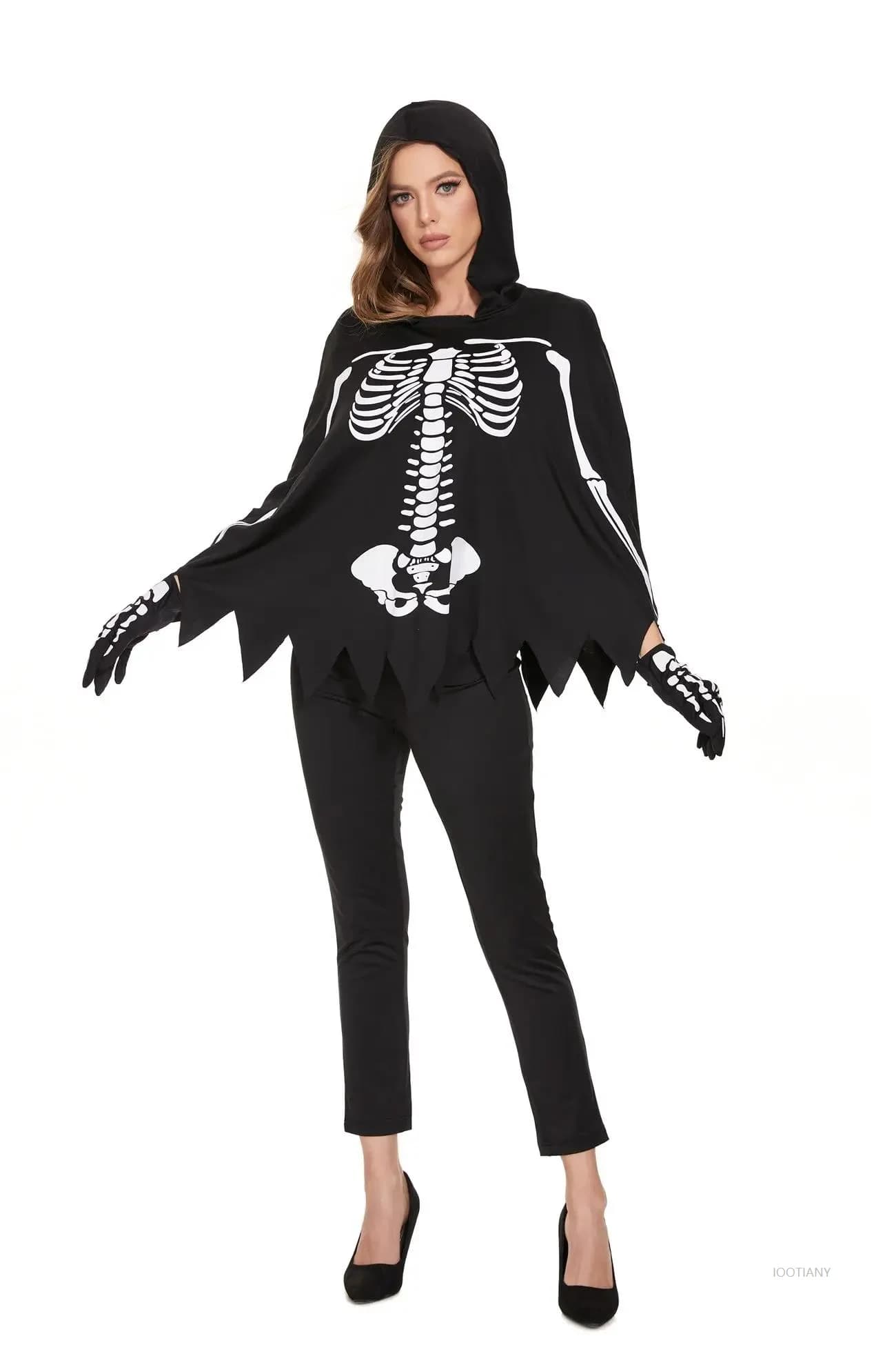 Carnaval d'halloween jour mexicain des morts squelette gothique fantôme mariée Costume horreur Zombi