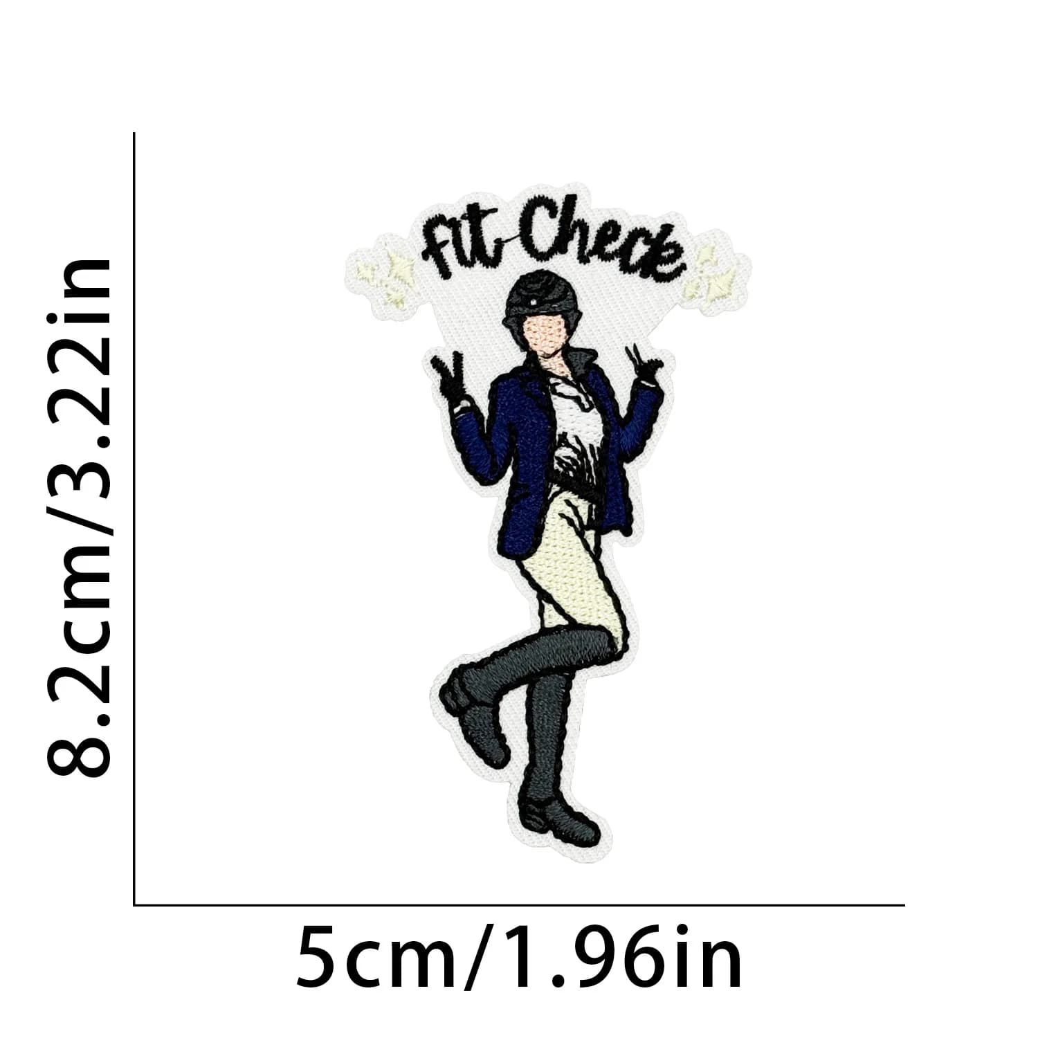 Patch brodé équestre Cheval à coudre ou thermocollant pour T-shirt, sac à dos, décoration de vêtemen