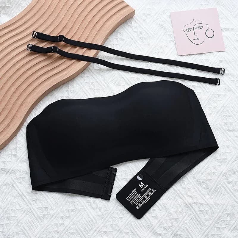 Femmes Sexy sans bretelles soutien-gorge Push Up sans fil soutiens-gorge beauté dos antidérapant san