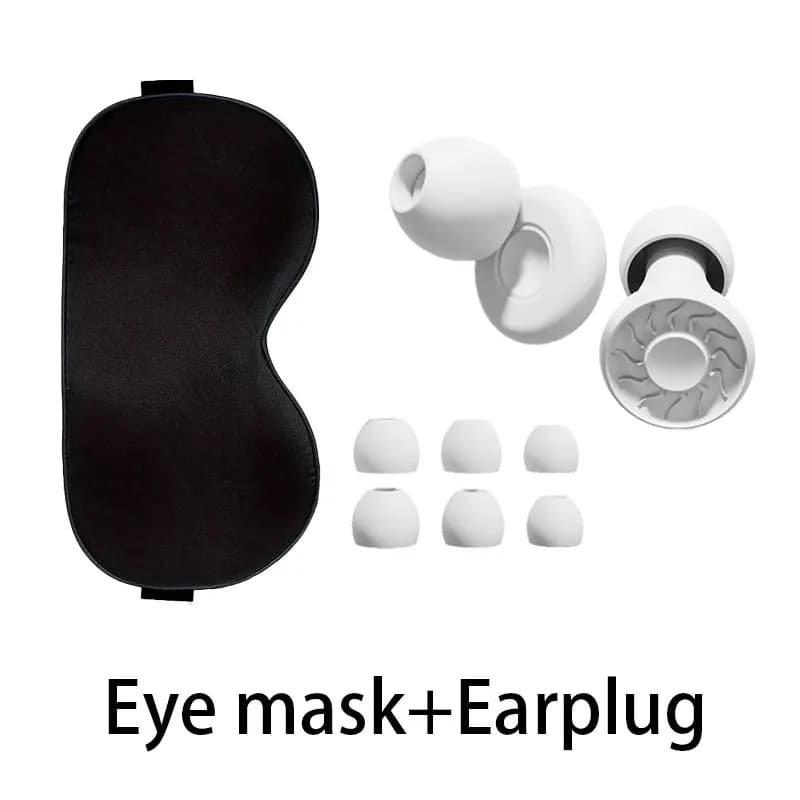 Masque de sommeil occultant avec bouchons d'oreilles anti-lumière pour soulager l'insomnie, favorise