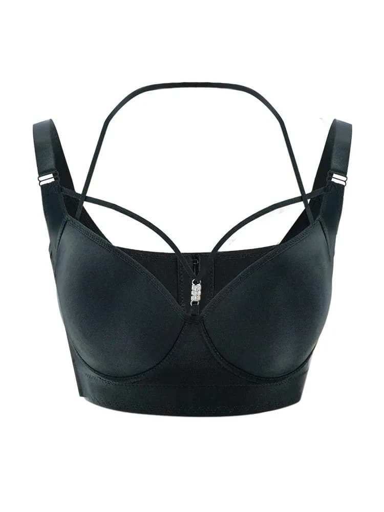 Soutien-gorge push-up à armatures pour femmes, grande taille, anti-affaissement, mince, ensemble de 