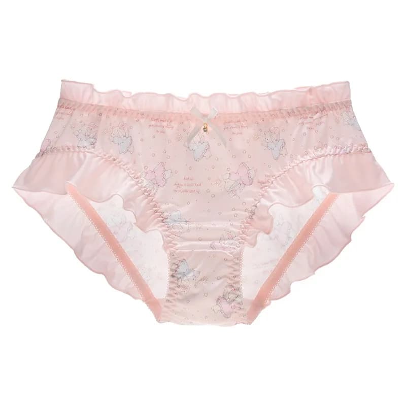 Lait soie mignon belle Sweety dessin animé femmes culottes princesse Style Lolita à volants respiran