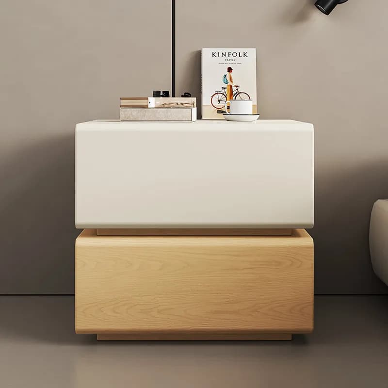 Table de chevet coréenne en bois naturel, style nordique minimaliste, mignonne, table de toilette, o