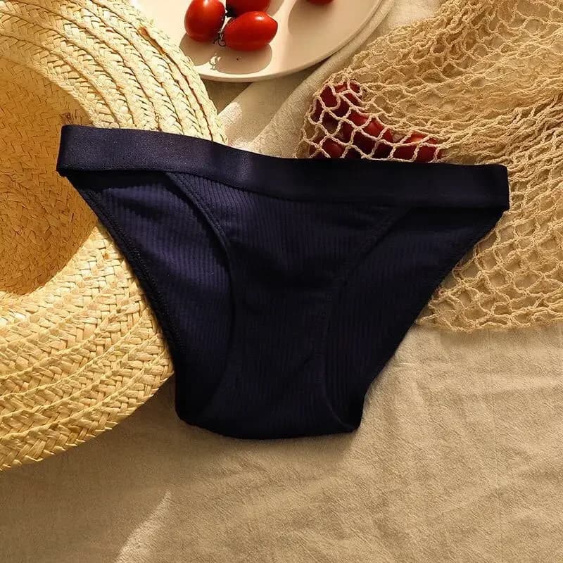 Culotte de lit en coton pour femme, sous-vêtement anti-favorable, taille basse, caleçon d'école, étu