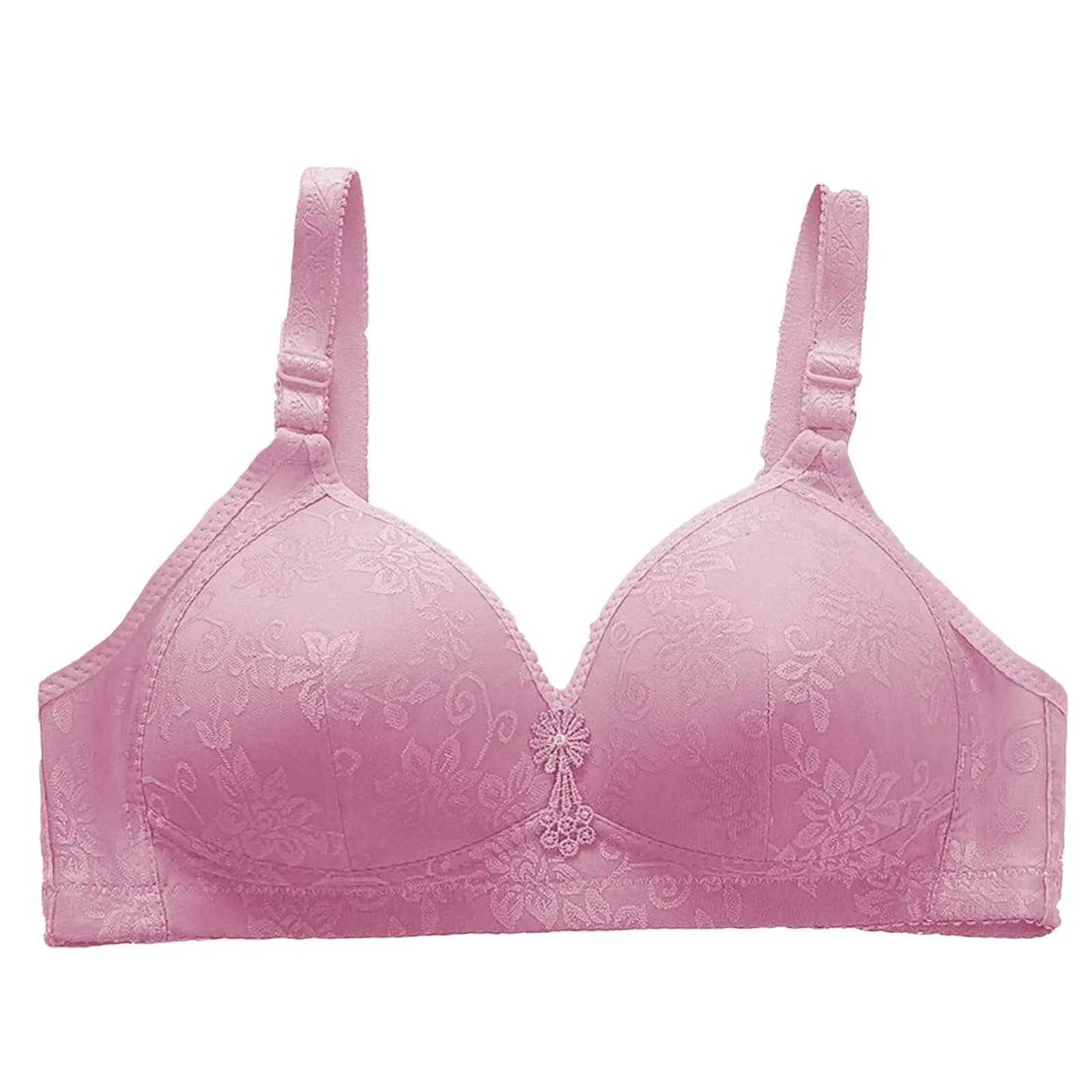 Soutien-gorge confortable respirant réglable, Section fine sans anneau en acier, gros seins apparais
