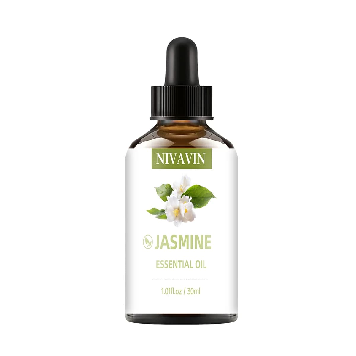 NIVAVIN Huile Essentielle de Jasmin 30ml/60ml/100ml, parfum floral riche, apaisant et calmant, fragr